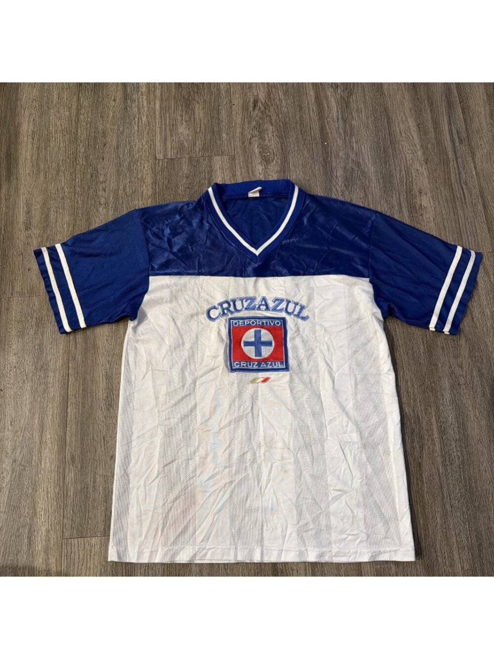 Rare Deportivo Mexico Cruz Azul Soccer Mesh Jersey Men’s Size Medium